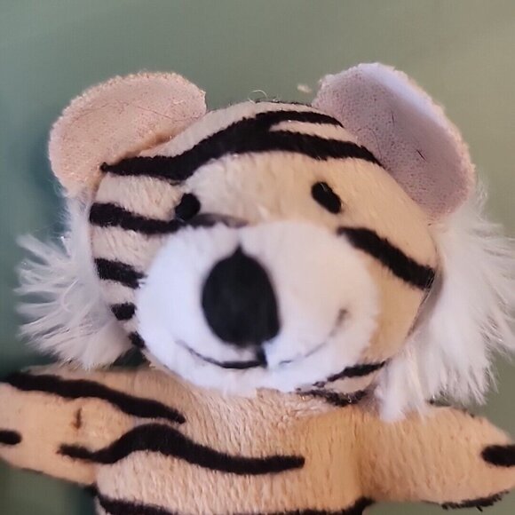 2 Mini Plush Leopard and Tiger Bears Stuffed Animals Toys 4 Inches Tall - Picture 5 of 9